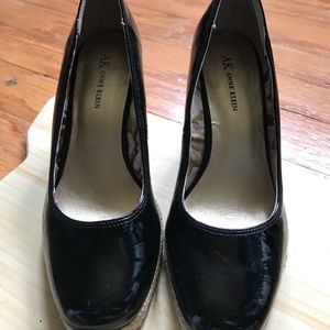 Anne Klein black wedge espadrilles, 6.5